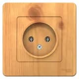 Розетка 1-м СП Blanca 16А IP20 250В без заземл. без защ. шторок ясень SE BLNRS000015