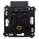 Розетка 1-м СП 2мод. Avanti «Черный матовый» 16А 2P+E защ. шторки с крышкой механизм черн. DKC 4412013