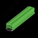 Клемма TB 2-2 на DIN-35, фронт.подключение, сечение 2,5 мм. кв., зеленый.