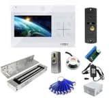 Комплект СКУД и сенсорного видеодомофона ST 4.3" с электромагнитным замком 180 кг и ключами TM (белый) Space Technology