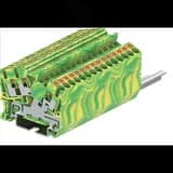 Клемма ТР 1-2 угловая земля, сечение 2,5 мм. кв., желто-зеленая