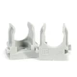 Крепеж-клипса для труб для прямого монтажа серая в гофроящике d16 мм (1400шт/кор) Промрукав