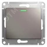Выключатель одноклавишный, с подсветкой, механизм схема 1а, платина