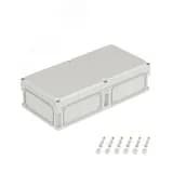 Корпус IP66/IP67, 600х300х160 мм, без МП, с фланцами, непрозрачная крышка H= 35 мм