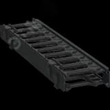 Кабель-органайзер горизонтальный 19 1U черный РФ