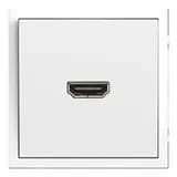 Розетка HDMI 20 Type A механизм STEKKER серия Эмили RST00511801 белый фарфор soft touch 50163