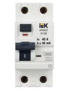 Выключатель дифференциального тока (УЗО) 2п 40А 30мА тип A ВДТ R10N ARMAT IEK AR-R10N-2-040A030