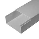 Кабель-канал серый RAL 7035 2-й замок в п/э 80х40 мм (30м/уп) Промрукав