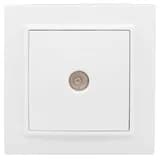 Минск Розетка TV 1-местная СП бел. 75Ом 5-862МГц EKF Basic