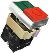 Переключатель на 2 положения I-O ПЕ-22 BL d22мм 220В зел./красн. DEKraft 25063DEK