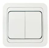 Выключатель 2-кл. СП Mimoza 10А IP20 бел./бел. Makel 12003
