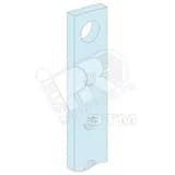 Шина медная 250А 4 полюса 1000мм с резьбовыми отверстиями