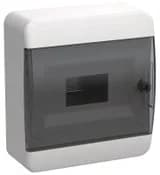 Корпус ЩРН-П-8 TEKFOR IP41 черн. прозр. дверь пластик. IEK TF5-KP12-N-08-41-K01-K03