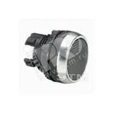 Головка кнопки с потайным толкателем, цвет черный