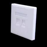 Лицевая панель 2 порта (80х80, Keystone, шторка) (DIY)