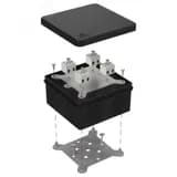 Коробка огнестойкая для о/п 40-0210-FR1.5-4 Е15-Е120 RAL9005 80х80х40 (44 шт/уп)