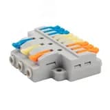 Клемма СМК 3х3 проходная разветвительная 3 полюса, с монтажной площадкой 1 ввод, 3 вывода на полюс, 4 шт/уп REXANT