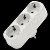 Тройник на 3 гнезда с заземлением 16А А303 Универсал