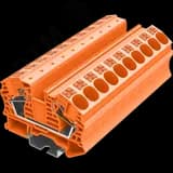 Клемма TP 1-1 проходная Push-in, сечение 16 мм. кв., оранжевая