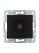 Розетка телевизионная оконечная TV СП Karina механизм черн. бархат LEZARD 707-4288-130