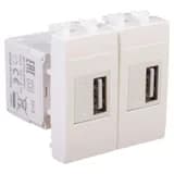 Устройство зарядное USB 2мод. 2.1А Avanti «Белое облако» DKC 4400542