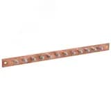 Шина заземления 483х25x3мм медь ШМТ М1 12 точек подключения М6