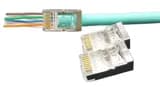 Коннекторы Hyperline PLEZ-8P8C-U-C6-SH-100 (RJ45, CAT.6, сквозной, 100 шт.)