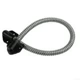 Гибкий переход на дверь 8 мм, черный (сталь) KL-468Т