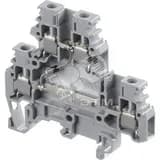 Клемма винтовая 4мм.кв. 4 зажима с LED М4/6DD