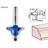 Кромочная калевочная фреза Профессионал №1, 28.6x12.2 мм, радиус 8 мм