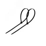 Хомут-стяжка кабельная нейлоновая 150x3,6 мм, черная, упаковка 100 шт, REXANT