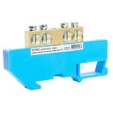 ШинаN на изоляторе STEKKER 812 на DINрейку 4 вывода синий LD5558124 49537