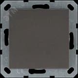 Выключатель одноклавишный перекрестный 10A 250V~ с накладкой, цвет Мокко