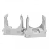 Крепеж-клипса для трубы 20 мм серая (уп.100шт)