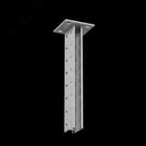 Страт-стойка двойная усиленная 41х41 L850 мм s:2,5 (тройная перфорация) HD85 КМ-профиль