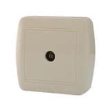 Розетка ТВ проходная Lezard, крем 711-0300-129