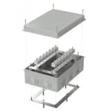 Коробка огнестойкая для кабель-канала 40-0460-FR2.5-6 Е15-Е120 RAL9005 85х85х45 (44 шт/кор)