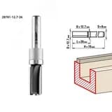 Фреза пазовая прямая с верхним подшипником 12.7x26мм, хвостовик 8мм