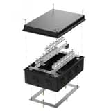 Коробка огнестойкая для кабель-канала 40-0460-FR6.0-8 Е15-Е120 RAL9005 85х85х45 (44 шт/кор) Промрукав