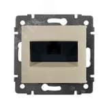 VALENA Розетка компьютерная RJ45х1 категория 5е в рамку слоновая кость 774138 Legrand Euro