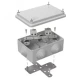 Коробка огнестойкая для о/п 40-0300-FR10.0-4 Е15-Е120 RAL7035 100х100х50 (14 шт/кор) Промрукав