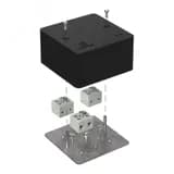 Коробка огнестойкая для кабель-канала 40-0460-FR6.0-6 Е15-Е120 RAL9005 85х85х45 (44 шт/кор)