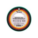 Изолента ПВХ профессиональная 0.18х19мм 20м зел. Kranz KR-09-2803