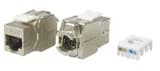 Вставка RJ-45 (8P8C) Hyperline KJ8-8P8C-C6-180-TLS-SH-F-WH