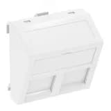Корпус компьютерной розетки Modul45 тип OBO (наклонный) 45x45 мм (черный) OBO Bettermann