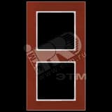 Рамка 2-я для горизонтальной/вертикальной установки Серия- ACreation Материал- стекло Цвет- красный JUNG