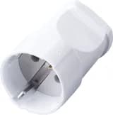 Розетка STEKKER PST1640200 переносная одноместная с заземляющим контактом пластик 250В 16А IP20 белая 32853