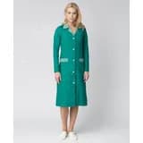 Халат женский Надежда (тк.ТиСи), зеленый/полоска,60-62,170-176