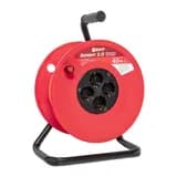 Удлинитель на катушке "Атлант 2.0" 4 гнезда 40м без заземления ПВС 2*0,75 6А/1,3кВт PROxima EKF