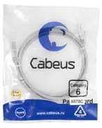 Патч-корд Cabeus PC-UTP-RJ45-Cat.6-1.5m-LSZH (U/UTP, CAT.6, LSZH, 1.5 м, серый) (8878c)